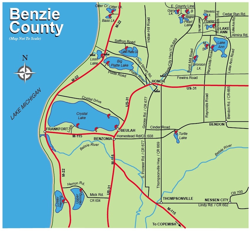 Michigan Inland Lake Depth Charts