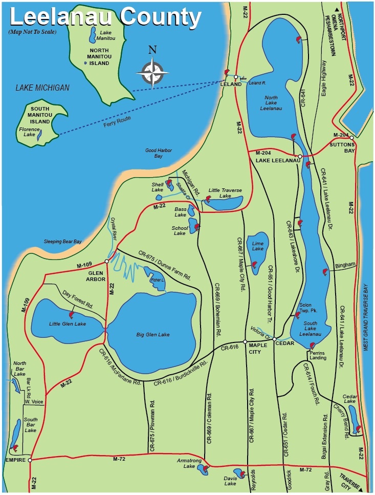 Michigan Inland Lake Depth Charts